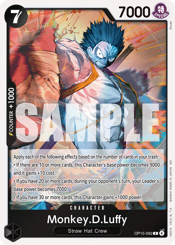 Monkey.D.Luffy (OP15-092) OP15-092 - Adventure on Kami's Island OP15-EB04 kart görseli