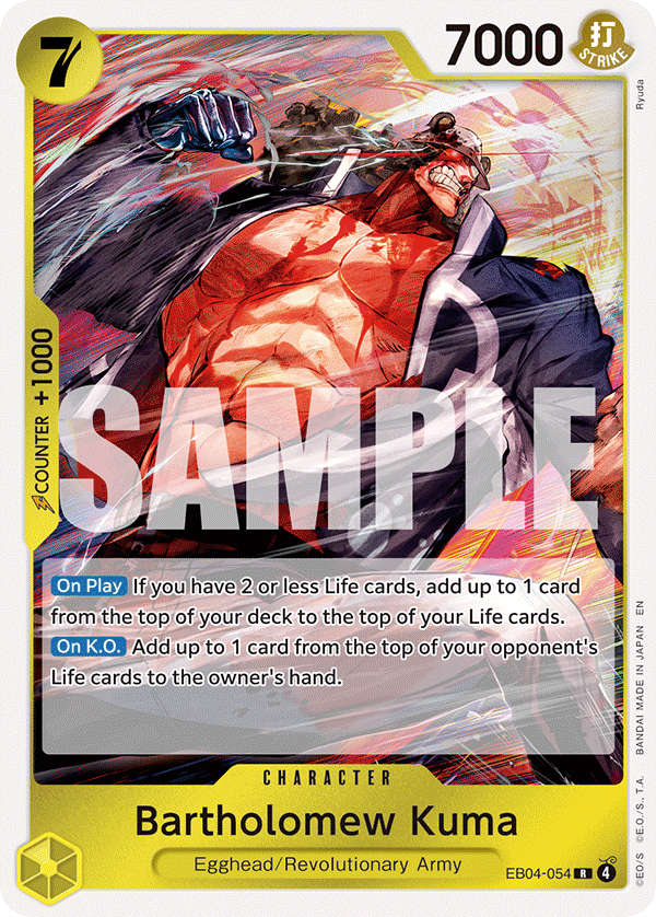 Bartholomew Kuma (EB04-054) EB04-054 - Adventure on Kami's Island OP15-EB04 kart görseli