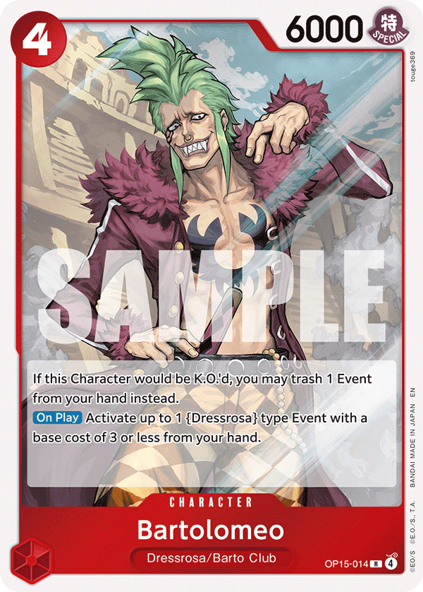 Bartolomeo OP15-014 - Adventure on Kami's Island OP15-EB04 kart görseli