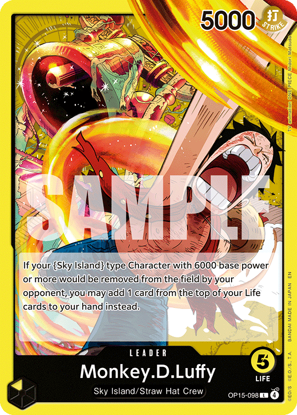 Monkey.D.Luffy (OP15-098) OP15-098 - Adventure on Kami's Island OP15-EB04 kart görseli