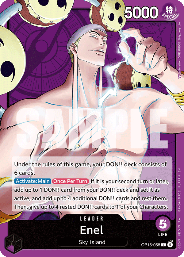 Enel (OP15-058) OP15-058 - Adventure on Kami's Island OP15-EB04 kart görseli