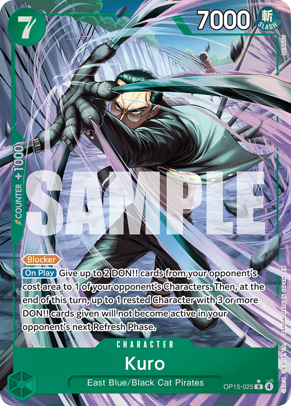 Kuro (Alternate Art) OP15-025 - Adventure on Kami's Island OP15-EB04 kart görseli