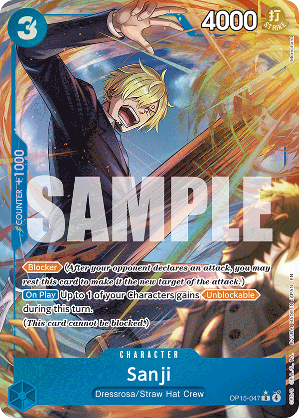 Sanji (OP15-047) (Alternate Art) OP15-047 - Adventure on Kami's Island OP15-EB04 kart görseli