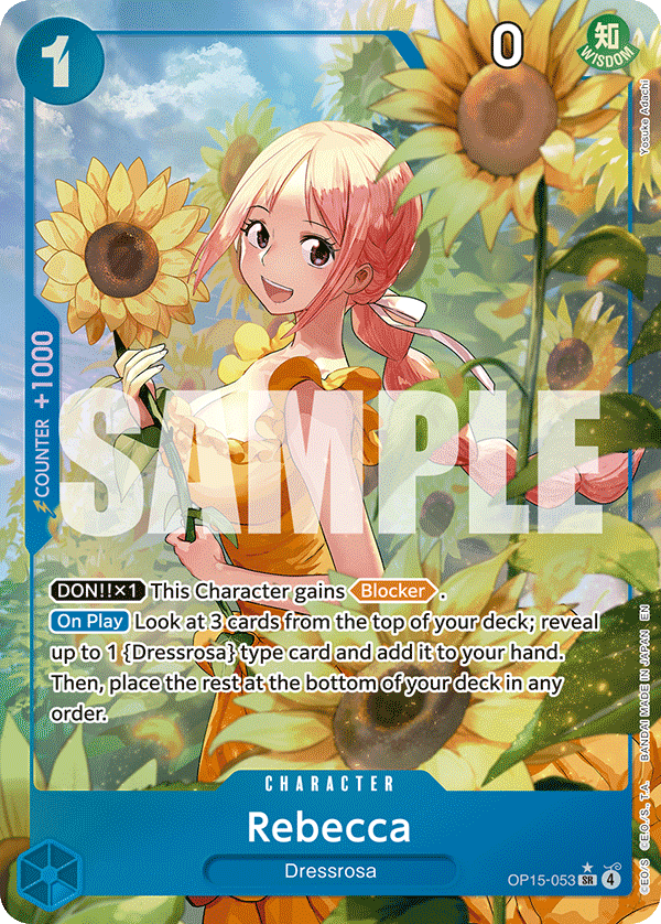 Rebecca (OP15-053) (Alternate Art) OP15-053 - Adventure on Kami's Island OP15-EB04 kart görseli