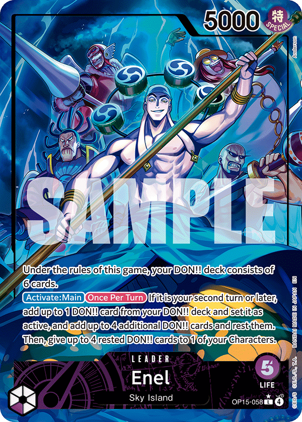 Enel (OP15-058) (Alternate Art) OP15-058 - Adventure on Kami's Island OP15-EB04 kart görseli