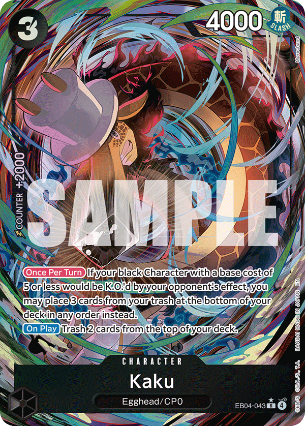 Kaku (Alternate Art) EB04-043 - Adventure on Kami's Island OP15-EB04 kart görseli