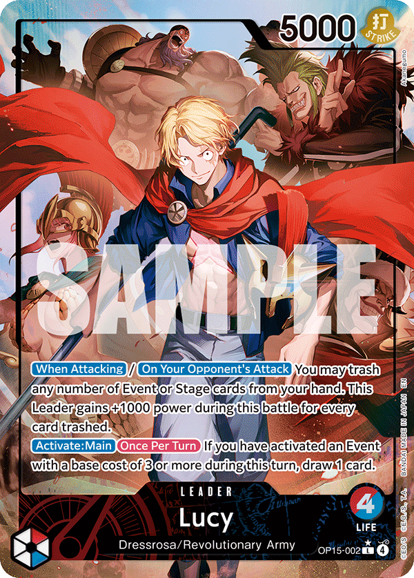 Lucy (Alternate Art) OP15-002 - Adventure on Kami's Island OP15-EB04 kart görseli