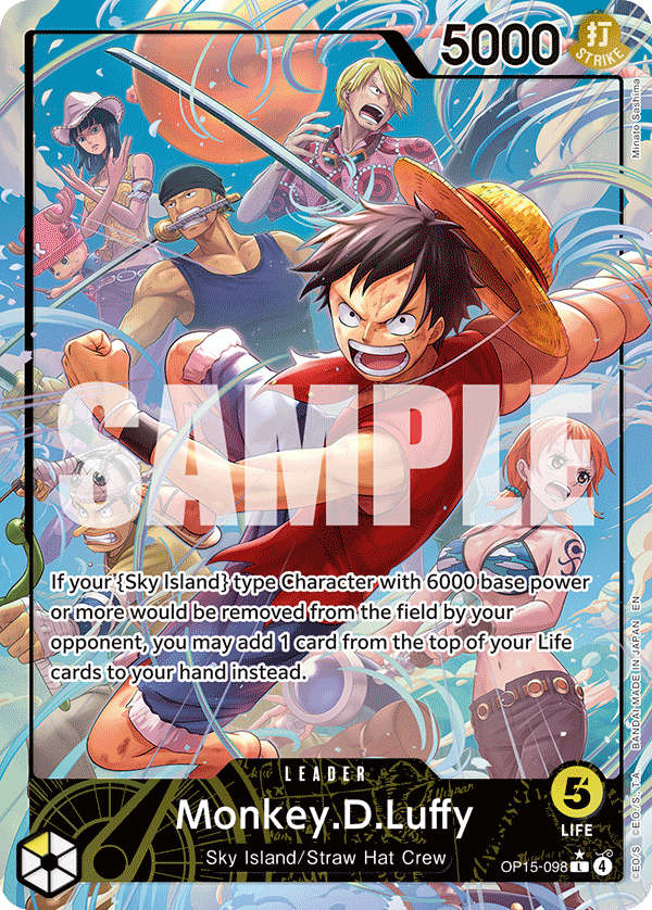 Monkey.D.Luffy (OP15-098) (Alternate Art) OP15-098 - Adventure on Kami's Island OP15-EB04 kart görseli