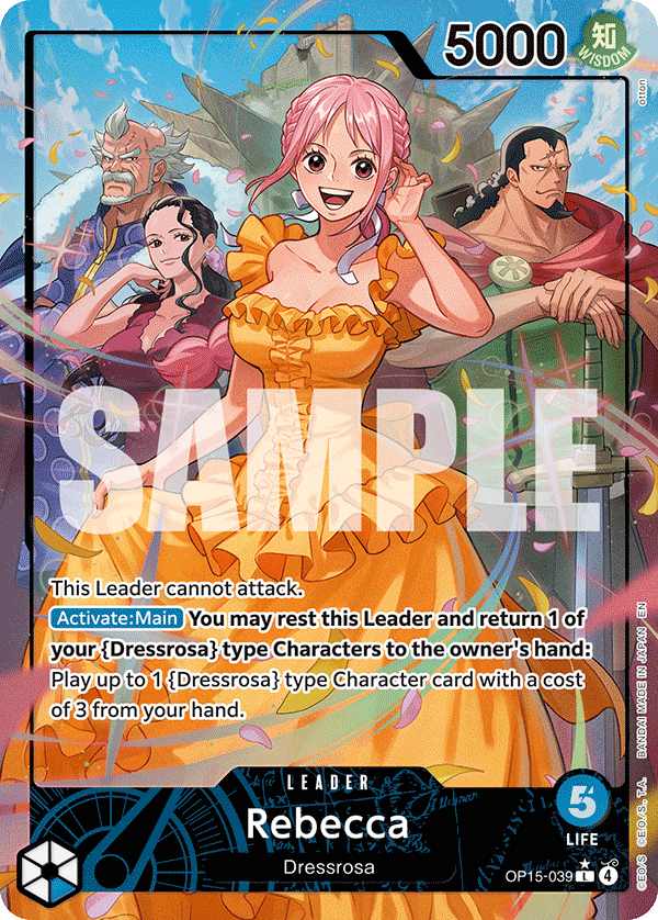 Rebecca (OP15-039) (Alternate Art) OP15-039 - Adventure on Kami's Island OP15-EB04 kart görseli