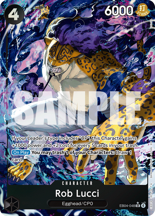 Rob Lucci (Alternate Art) EB04-048 - Adventure on Kami's Island OP15-EB04 kart görseli
