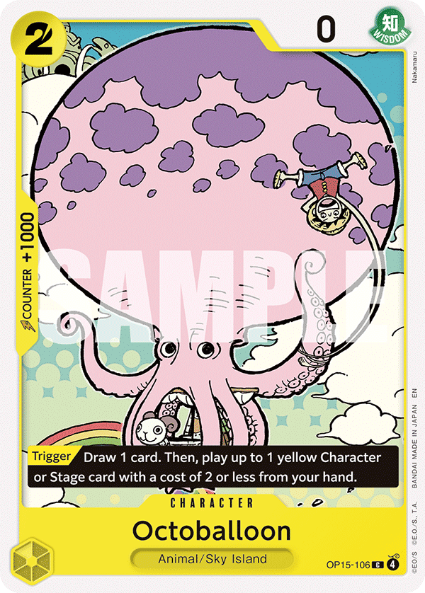 Octoballoon OP15-106 - Adventure on Kami's Island OP15-EB04 kart görseli