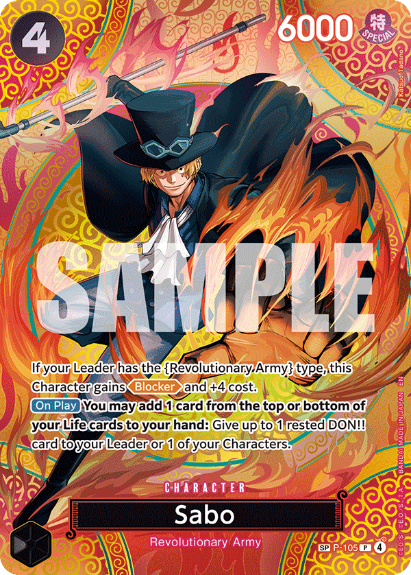 Sabo (P-105) (SP) P-105 - Adventure on Kami's Island OP15-EB04 kart görseli