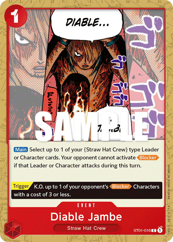 Diable Jambe ST01-016 - ST01: Straw Hat Crew kart görseli
