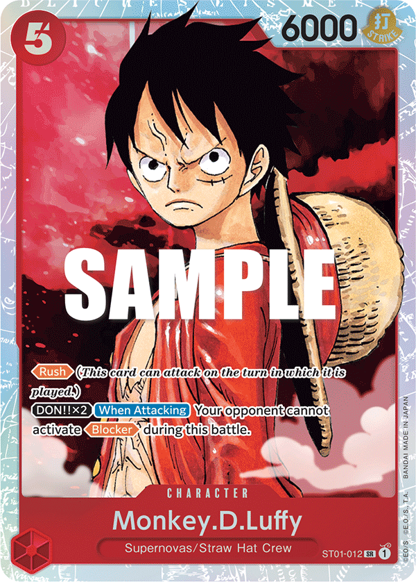 Monkey.D.Luffy (012) ST01-012 - ST01: Straw Hat Crew kart görseli