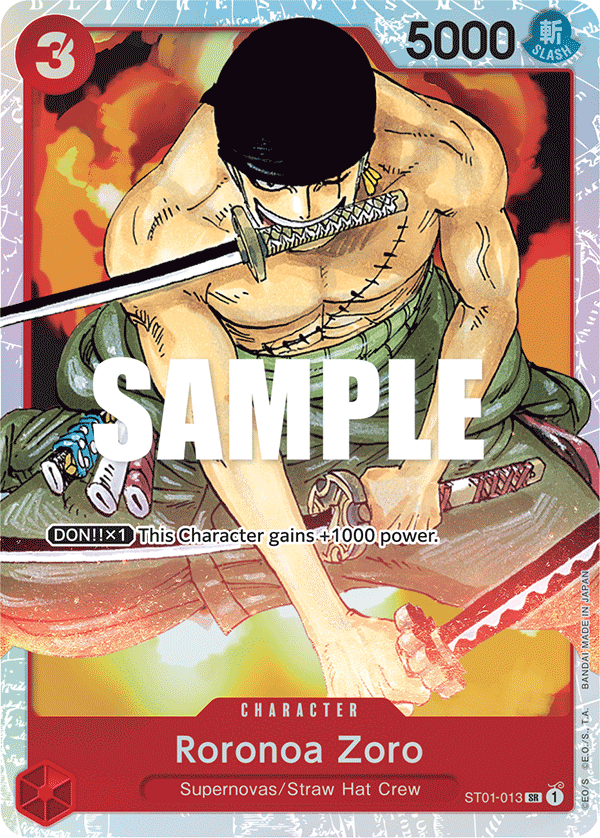 Roronoa Zoro ST01-013 - ST01: Straw Hat Crew kart görseli