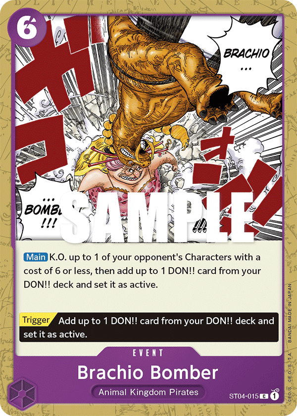 Brachio Bomber ST04-015 - ST04: Animal Kingdom Pirates kart görseli