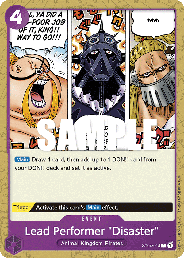 Lead Performer "Disaster" ST04-014 - ST04: Animal Kingdom Pirates kart görseli