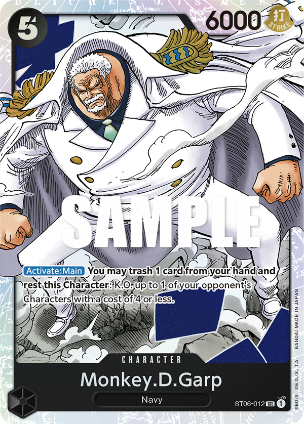 Monkey.D.Garp ST06-012 - ST06: Absolute Justice kart görseli