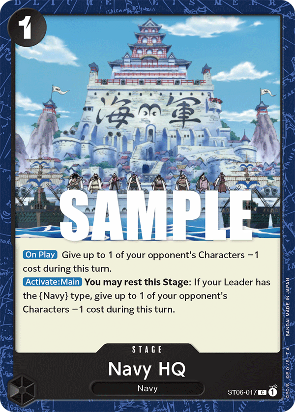 Navy HQ ST06-017 - ST06: Absolute Justice kart görseli