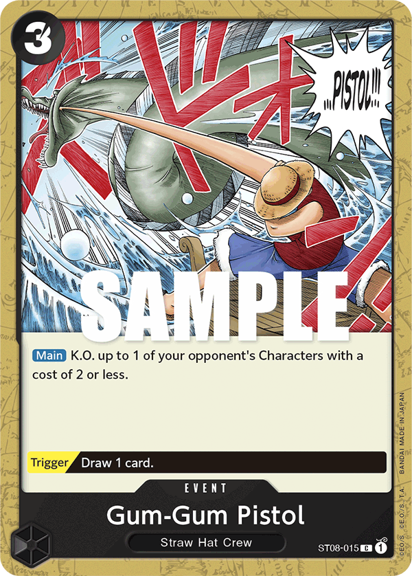 Gum-Gum Pistol ST08-015 - ST08: Monkey.D.Luffy kart görseli
