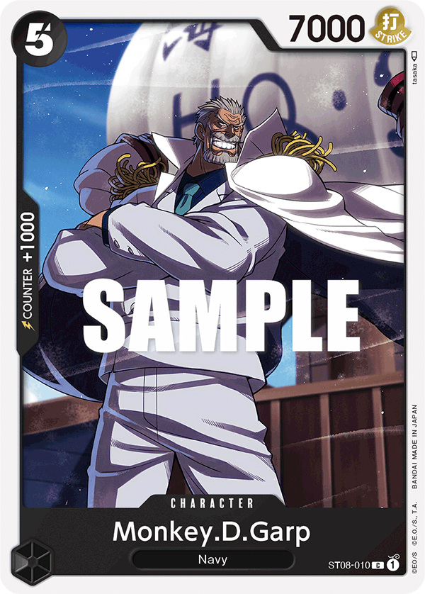 Monkey.D.Garp ST08-010 - ST08: Monkey.D.Luffy kart görseli