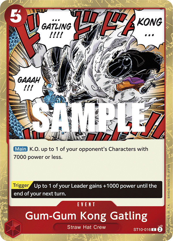 Gum-Gum Kong Gatling ST10-016 - ST10: The Three Captains kart görseli