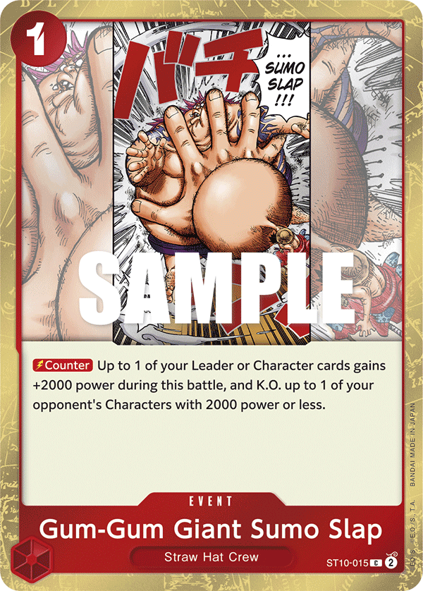 Gum-Gum Giant Sumo Slap ST10-015 - ST10: The Three Captains kart görseli