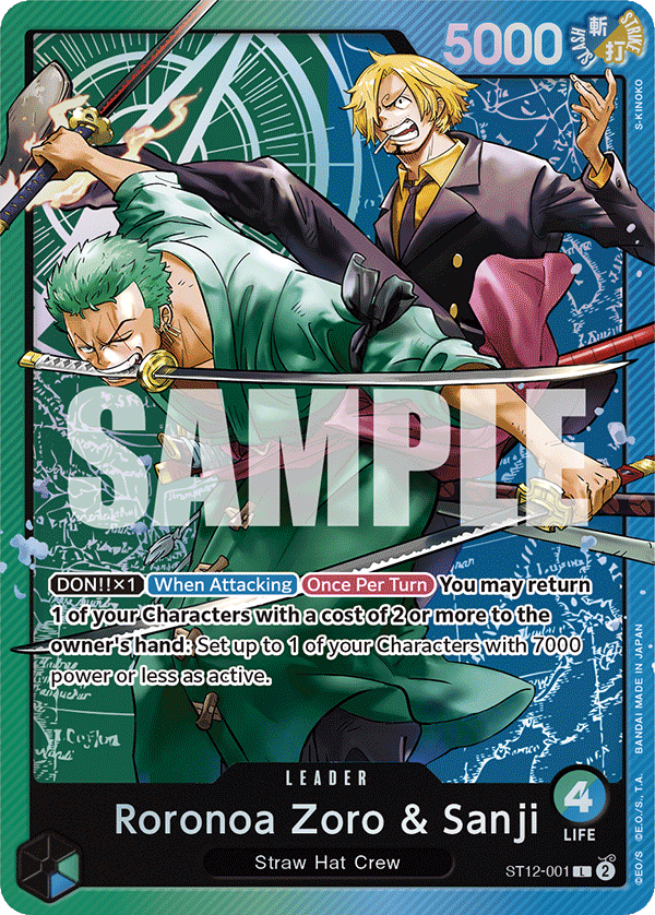 Roronoa Zoro & Sanji ST12-001 - ST12: Zoro & Sanji kart görseli