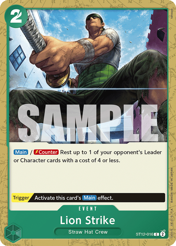 Lion Strike ST12-016 - ST12: Zoro & Sanji kart görseli
