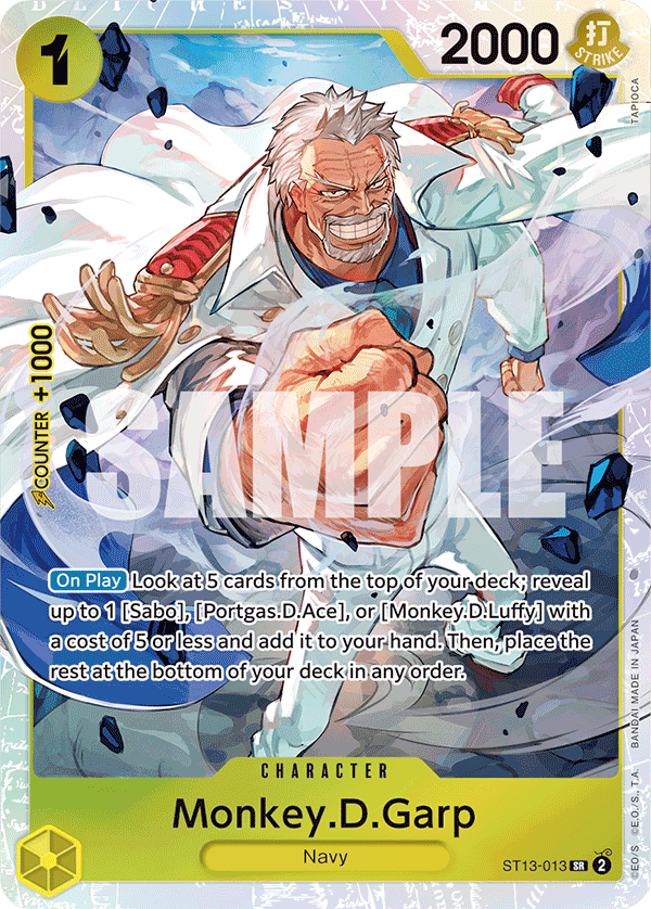 Monkey.D.Garp ST13-013 - ST13: The Three Brothers kart görseli