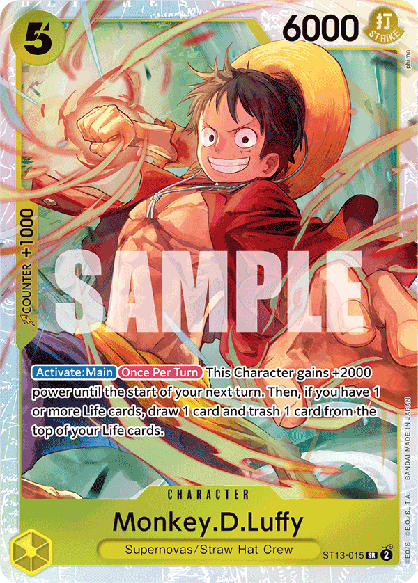 Monkey.D.Luffy (015) ST13-015 - ST13: The Three Brothers kart görseli