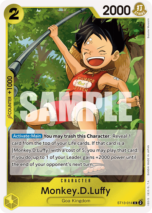 Monkey.D.Luffy (014) ST13-014 - ST13: The Three Brothers kart görseli