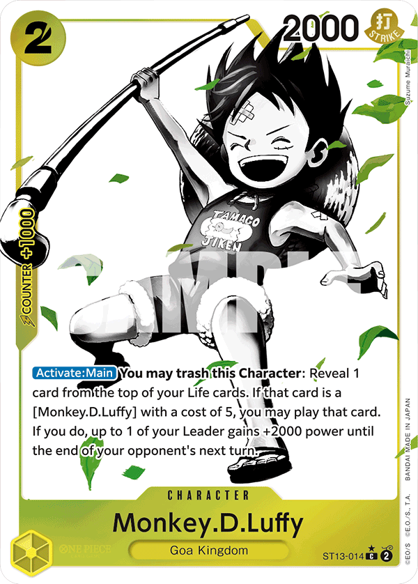 Monkey.D.Luffy (014) (Parallel) ST13-014 - ST13: The Three Brothers kart görseli