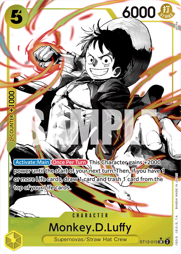 Monkey.D.Luffy (015) (Parallel) ST13-015 - ST13: The Three Brothers kart görseli