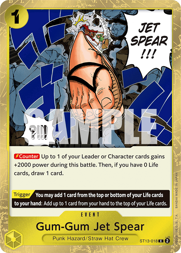 Gum-Gum Jet Spear ST13-018 - ST13: The Three Brothers kart görseli