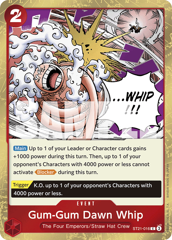 Gum-Gum Dawn Whip ST21-016 - ST21: Gear5 kart görseli