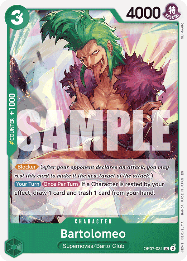 Bartolomeo (Reprint) OP07-031 - ST24: Green Jewelry Bonney kart görseli