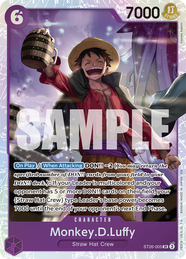 Monkey.D.Luffy (ST26-005) ST26-005 - ST26: Purple Monkey.D.Luffy kart görseli