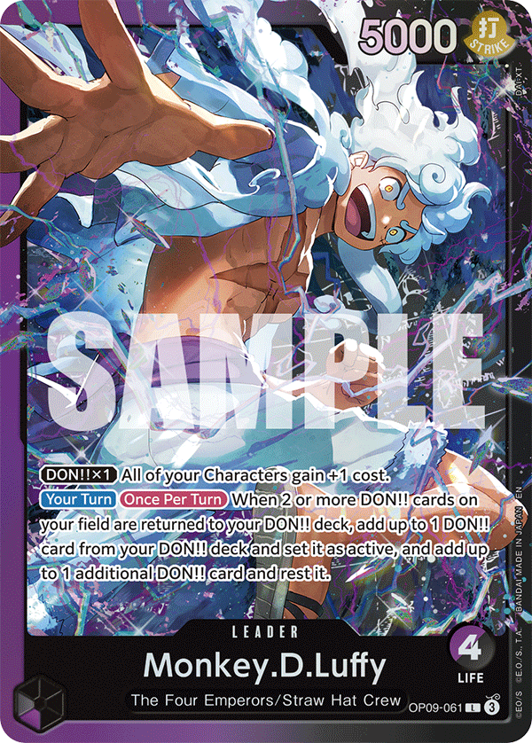 Monkey.D.Luffy (OP09-061) OP09-061 - ST26: Purple Monkey.D.Luffy kart görseli