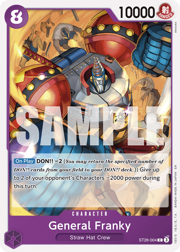 General Franky ST26-004 - ST26: Purple Monkey.D.Luffy kart görseli