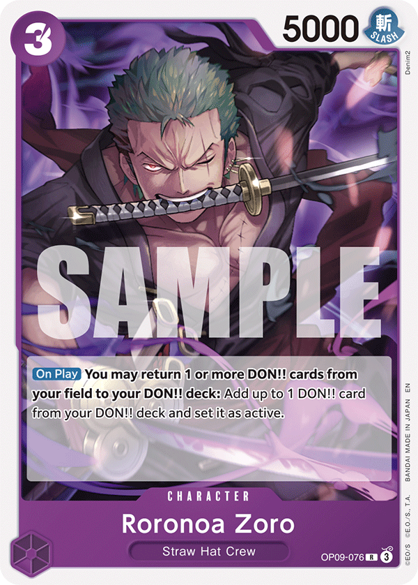Roronoa Zoro (Reprint) kart görseli