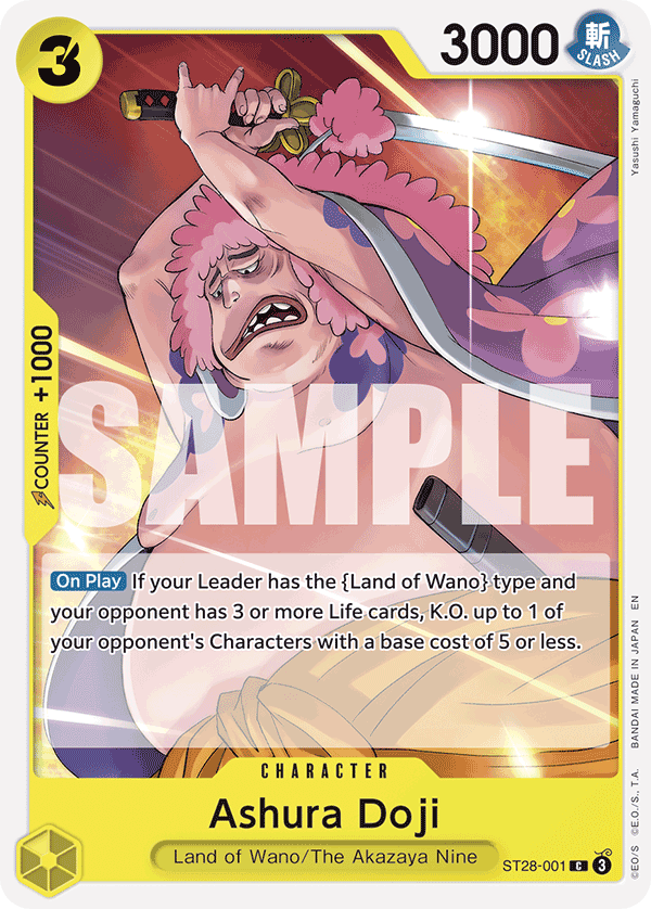Ashura Doji ST28-001 - ST28: Yellow Yamato kart görseli