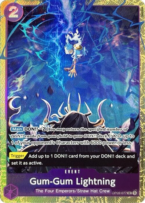 Gum-Gum Lightning (Premium Card Collection -Best S OP09-077 - One Piece Promo kart görseli