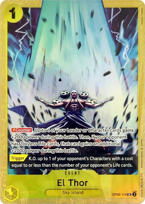 El Thor (Premium Card Collection -Best Selection V OP05-114 - One Piece Promo kart görseli