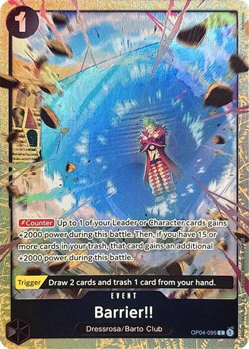 Barrier!! (Premium Card Collection -Best Selection OP04-095 - One Piece Promo kart görseli