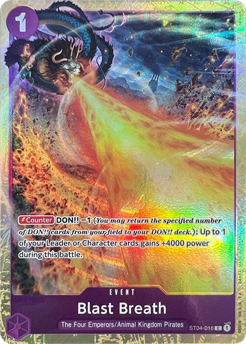 Blast Breath (Premium Card Collection -Best Select ST04-016 - One Piece Promo kart görseli