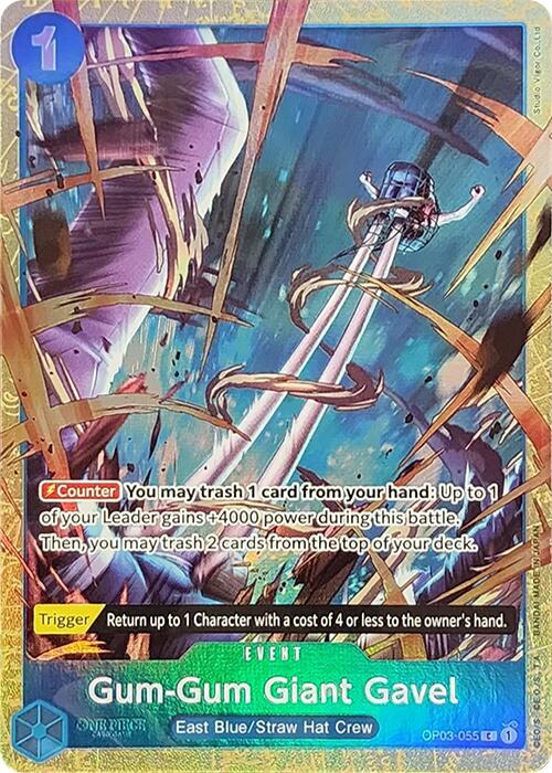 Gum-Gum Giant Gavel (Premium Card Collection -Best OP03-055 - One Piece Promo kart görseli
