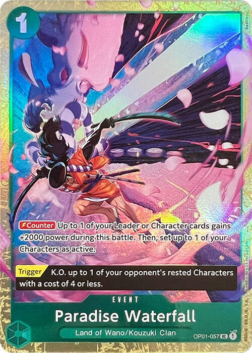 Paradise Waterfall (Premium Card Collection -Best  OP01-057 - One Piece Promo kart görseli