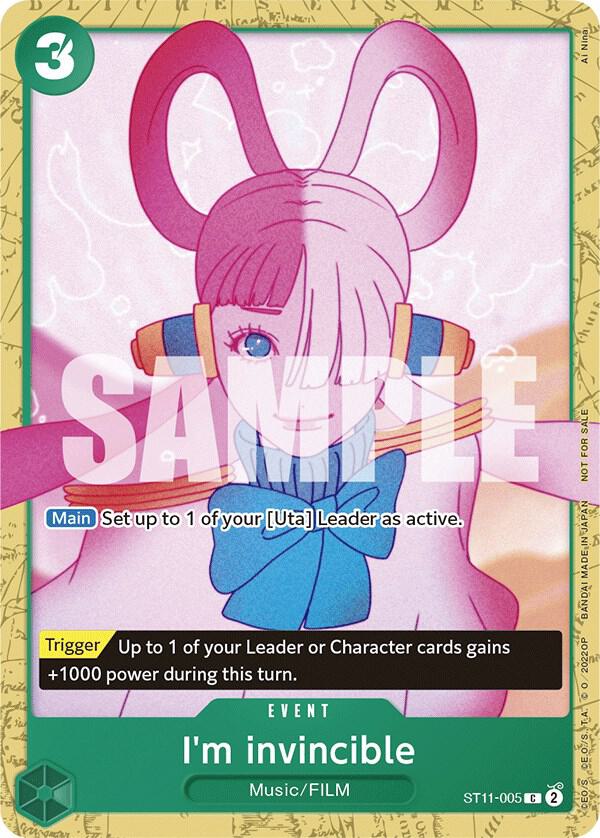 I'm invincible (Starter Deck 11: Uta Deck Battle) ST11-005 - One Piece Promo kart görseli