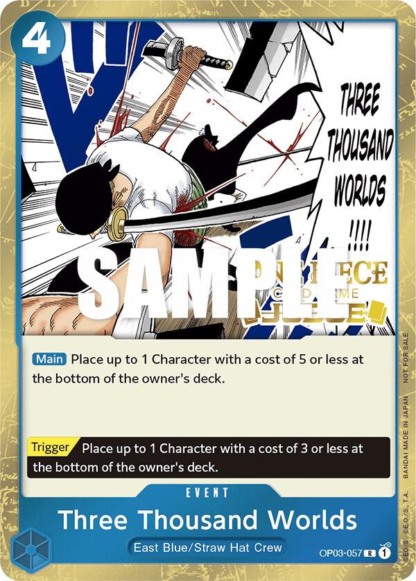 Three Thousand Worlds (Judge Pack Vol. 2) OP03-057 - One Piece Promo kart görseli